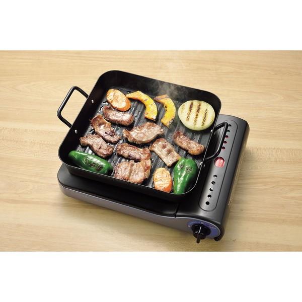 リバティーコーポレーション LD-176 角型プレート 25×25cm 鉄 IH対応