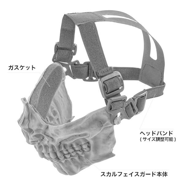 LayLax スカルフェイスガード シャドウブラック : XPRICE Yahoo!店