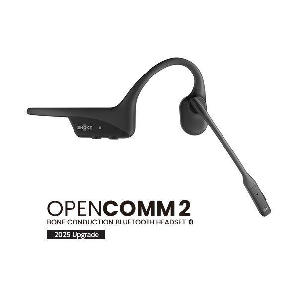 Shokz SKZ-EP-000039 ブラック OpenComm2 2025 Upgrade ブルートゥース 