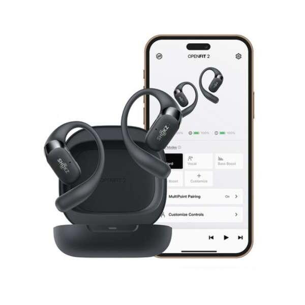 Shokz SKZ-EP-000045 ブラック OpenFit 2 完全ワイヤレス オープン 