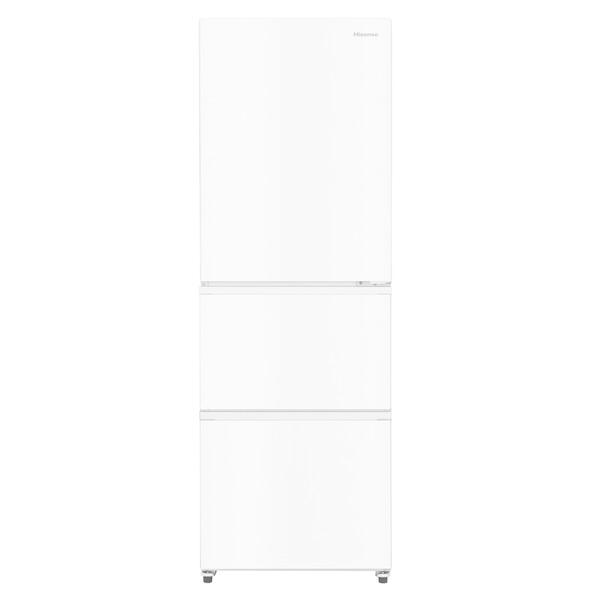 Hisense 冷蔵庫 ホワイト 3段棚付き ハイセンス（HISENSE） 冷蔵庫 二人暮らし 358L 300L 大容量 3ドア 右