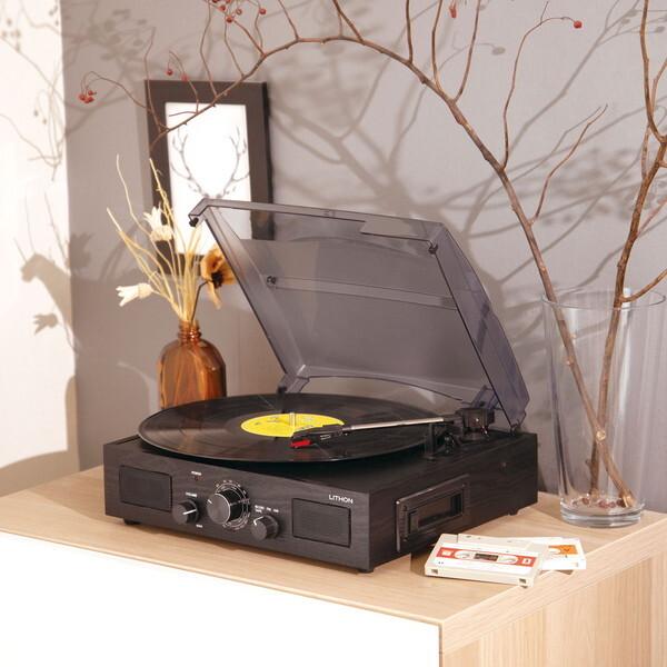 LITHON（ライソン） KAYCM-010B 多機能レコードプレーヤー CM-010