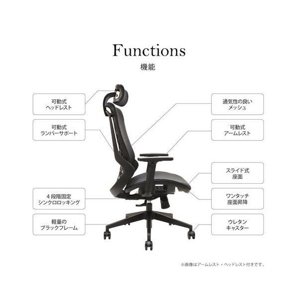 法人限定 Netforce WLB-3-W-BL ブルー ウェルビーチェア ブラックフレーム オフィスチェア メーカー直送_6