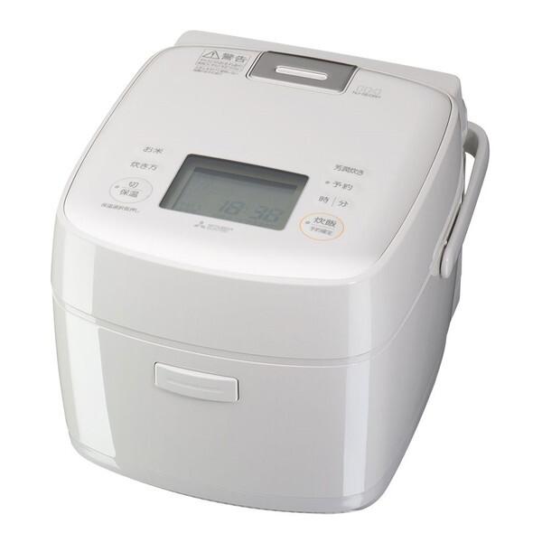 炊飯器 3.5合炊き 一人暮らし用 三菱電機 IH NJ-SE06H-W 白亜麻 備長炭 炭炊釜 IH炊飯器 MITSUBISHI 新生活 | 三菱 | 01