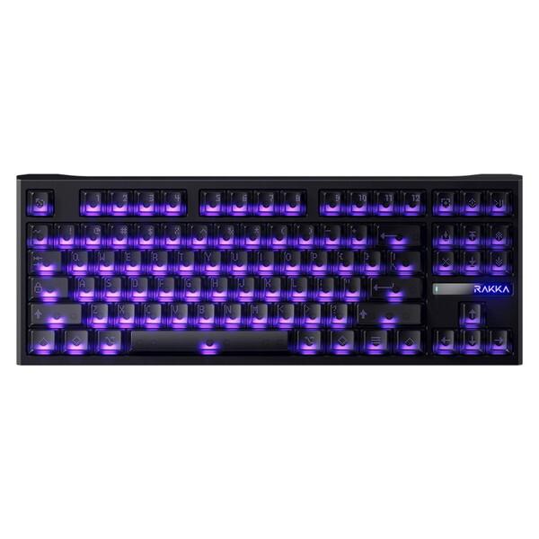 RAKKA 80EDGE-BK ナイトブラック ゲーミングキーボード (英語配列