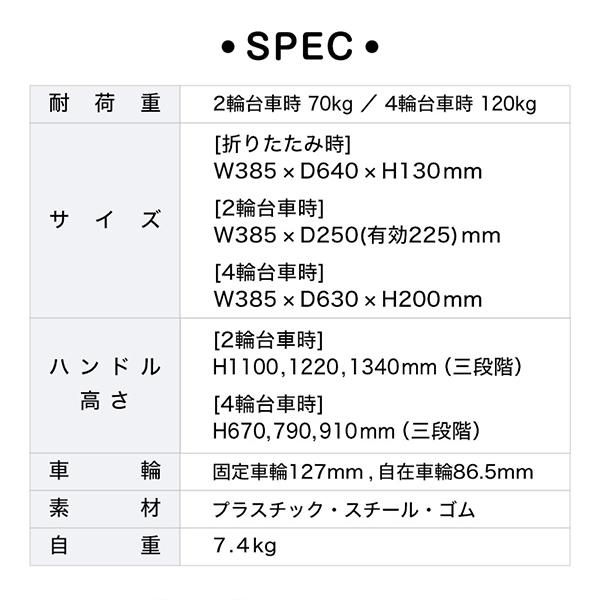 【レビュー投稿でカチットゴムプレゼント】【弊社選定品ノベルティ】 花岡車輌 HANAOKA 二輪台車 四輪台車 カート FLAT CART 2×4 フラットカート F-CART 2x4_5