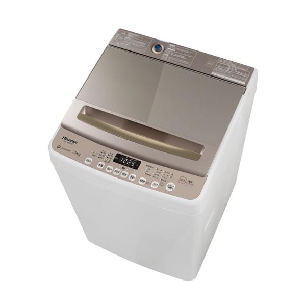洗濯機 7.5kg 全自動洗濯機 縦型 HW-DG75C ハイセンス Hisense シャンパンゴールド 2〜3人推奨 一人暮らし まとめ洗い 低騒音  :4580341986783:XPRICE Yahoo!店 - 通販 - Yahoo!ショッピング