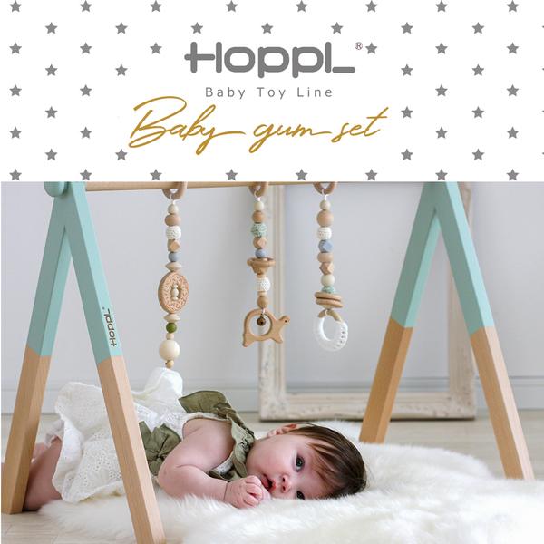 HOPPL（ホップル） ベビージムセット ホワイト/グリーン BTL-BGS-WH-GR