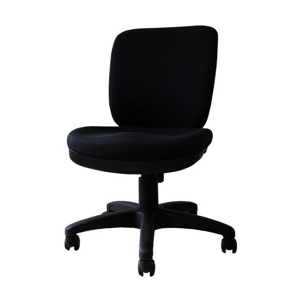 Netforce WTB-1-W-BK ブラック 体圧分散チェア オフィスチェア (肘なし