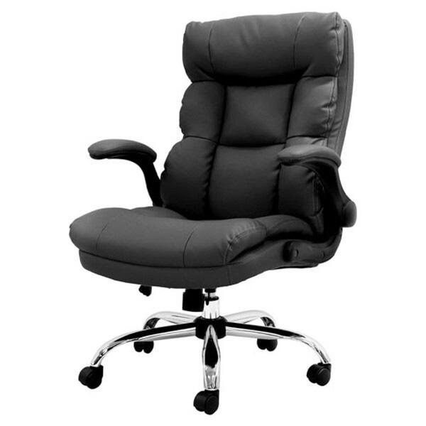 法人限定 Netforce DYN-1-W-BK ブラック ダインチェア 肘付 PUレザー