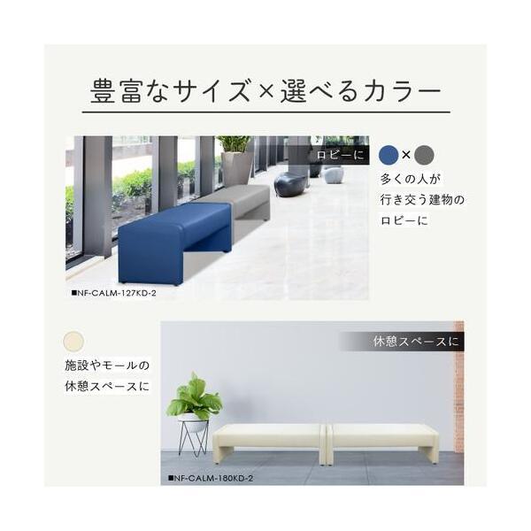 法人限定 Netforce CALM-150KD-2-W-BK ブラック CALM (カルム) デザインベンチ W1500 メーカー直送_4