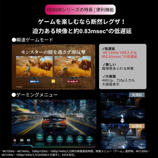 テレビ 55型 有機ELテレビ TVS REGZA レグザ 55インチ TV 55X8900R X8 series 55V型 地上・BS・110度CSデジタル 4Kチューナー内蔵 新生活_13
