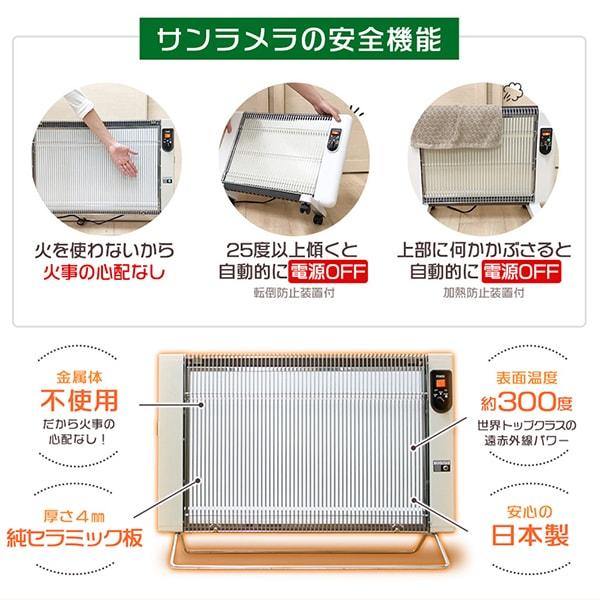 サンラメラ 萬基商事 0629-21 グリーン セラミックパネルヒーター