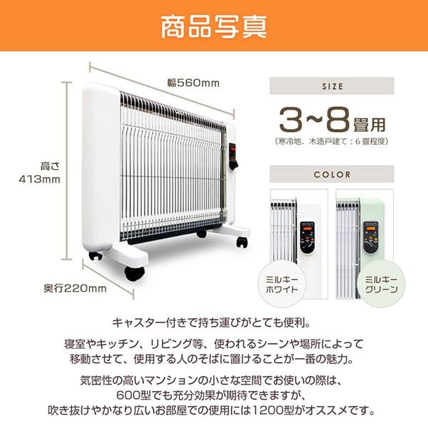 サンラメラ 萬基商事 0629-21 グリーン セラミックパネルヒーター