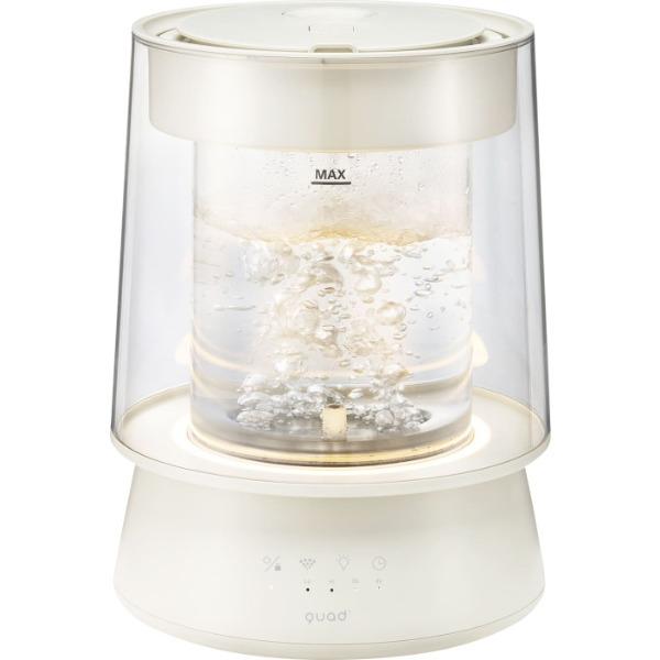 QUADS QS649IV アイボリー GLASS ハイパワーガラススチーム加湿器