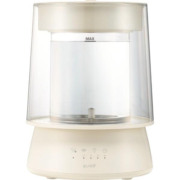 QUADS QS649IV アイボリー GLASS ハイパワーガラススチーム加湿器