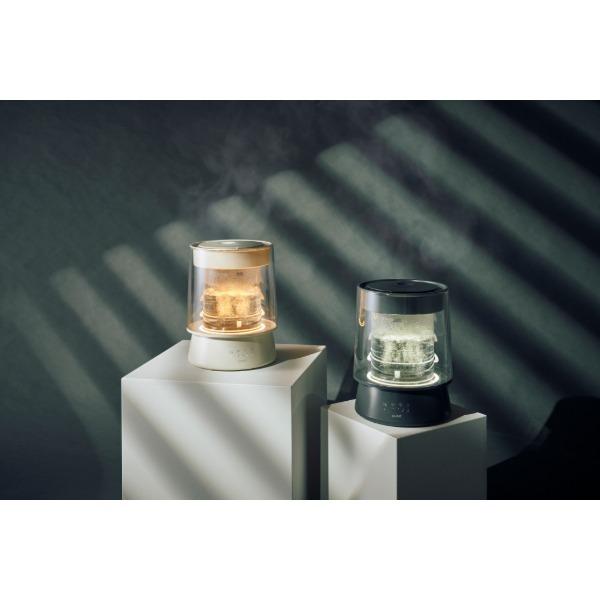 QUADS QS649IV アイボリー GLASS ハイパワーガラススチーム加湿器
