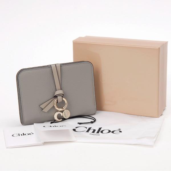 新品 クロエ Chloe 2つ折り財布 アルファベット カシミアグレー Chloe - 新品 クロエ Chloe 2つ折り財布 アルファベット カシミア