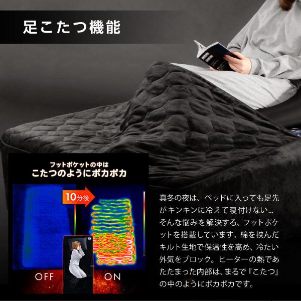 Bauhutte（バウヒュッテ） 電気毛布 Bauhutte BEB-100S-BK ボックス