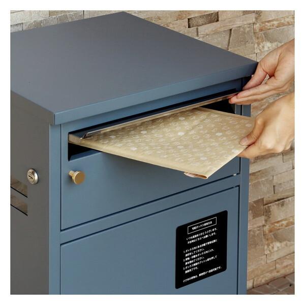 宅配ボックス 一戸建て用 大容量 鍵付き ポスト スタンド 置き型 郵便