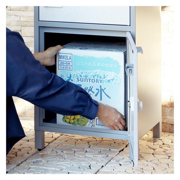 MOJYU PBX-069 宅配ボックス付ポスト Tobia宅配2段タイプ クールグレー