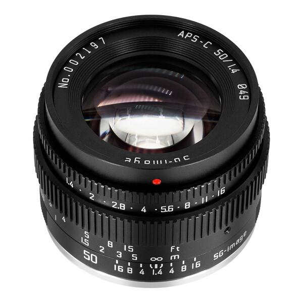 SG-image SG 50mm F1.4 E C ブラック 中望遠レンズ(ソニーEマウント