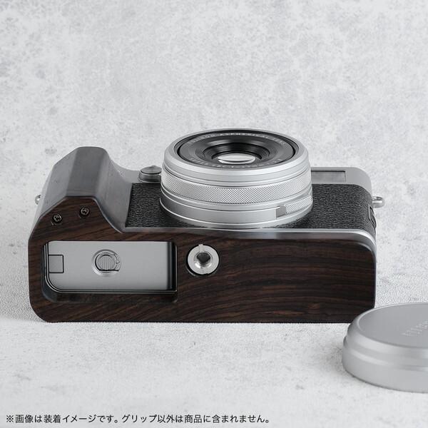 （黒檀製) FUJIFILM フジフイルム X100V用 ハンドグリップ SHOTEN X100VI-GP 黒檀 カメラウッドグリップ (FUJIFILM X100VI用