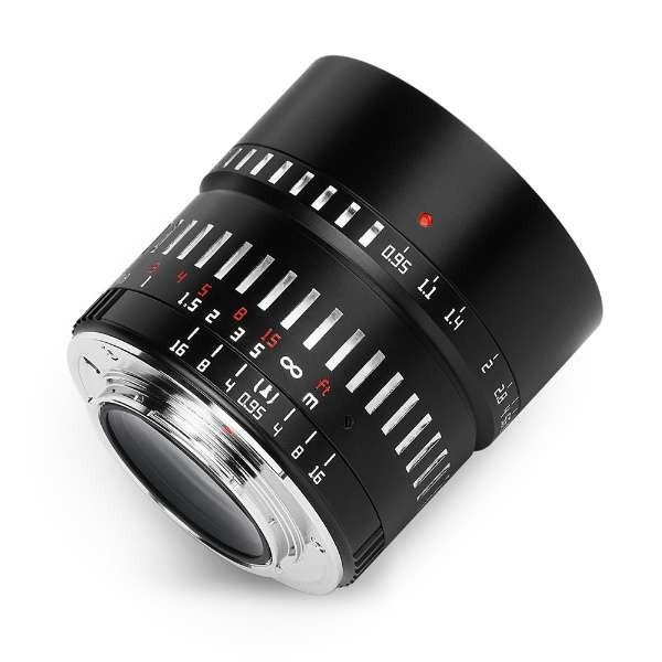 TTArtisan 50mm f/0.95C M43(BS) ブラック×シルバー カメラ用交換