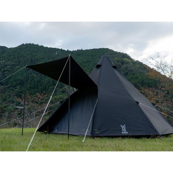 DOD テント ワンポールテントL T8-200-BK dod アウトドア DOD テント ワンポールテントL T8-200-BK dod アウトドア
