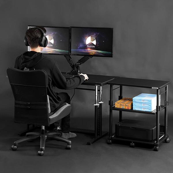 Bauhutte（バウヒュッテ） ラック 昇降式プリンター台 ゲーミング家具
