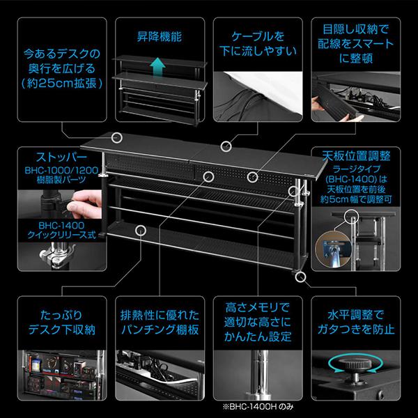 Bauhutte バウヒュッテ デスク BHC-1200H-BK ブラック Bauhutte バウヒュッテ デスク BHC-1200H-BK ブラック