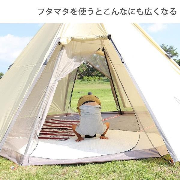 DOD テント フタマタノキワミ FA5-603-BK dod アウトドア キャンプ ワンポールテント｜aprice｜05