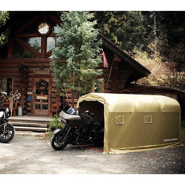 DOPPELGANGER 認定正規取引店 ドッペルギャンガー DCC330XL-KH カーキ ストレージバイクガレージ メーカー直送 日時指定不可 | ドッペルギャンガー
