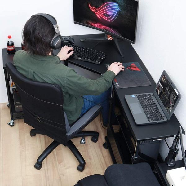 サイドテーブル・ナイトテーブル・ローテーブル Bauhutte BHD-700K-BK Bauhutte（バウヒュッテ） デスク BHD-700K-BK カドデスク ゲーミング