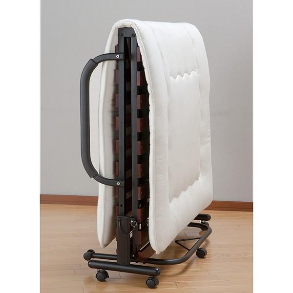 ファミリー・ライフ 天然木すのこ折りたたみベッド シングル(02487) メーカー直送 スペック ベッド