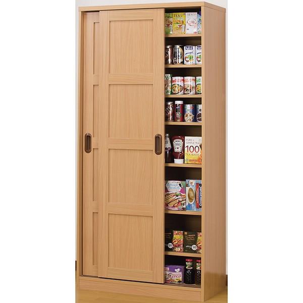 木製引き戸大量収納庫 ナチュラル ファミリー・ライフ 0382010 メーカー直送