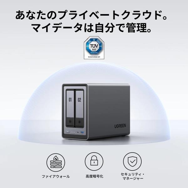 UGREEN UGREEN DXP2800 NASync NAS 2ベイ : XPRICE Yahoo!店 - 通販