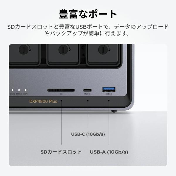 UGREEN UGREEN DXP4800Plus NASync NAS 4ベイ : XPRICE Yahoo!店