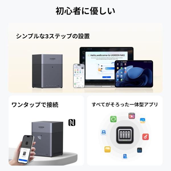 UGREEN UGREEN DH4300plus NASync NAS (4ベイ) : XPRICE Yahoo!店