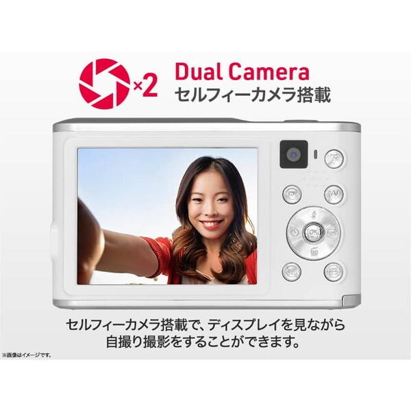 コンパクトデジタルカメラ ホワイト JA4-DCM0001(WH) アイワ AIWA JA4-DCM0001(WH) ホワイト コンパクトデジタルカメラ