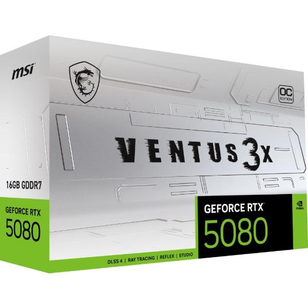 中古　MSI GEFORCE RTX 5080 グラフィックボード MSI MSI GeForce RTX 5080 16G VENTUS 3X OC WHITE ホワイト