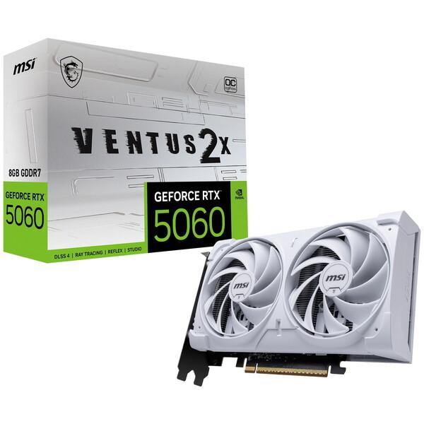 MSI エムエスア グラフィックボード GeForce RTX 5060 8G VENTUS 2X ホワイトの商品画像（Yahoo!ショッピング）