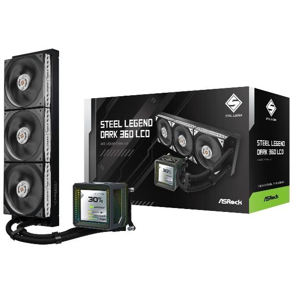 ASRock（アスロック） ASRock Steel Legend Dark 360 LCD 水冷CPU