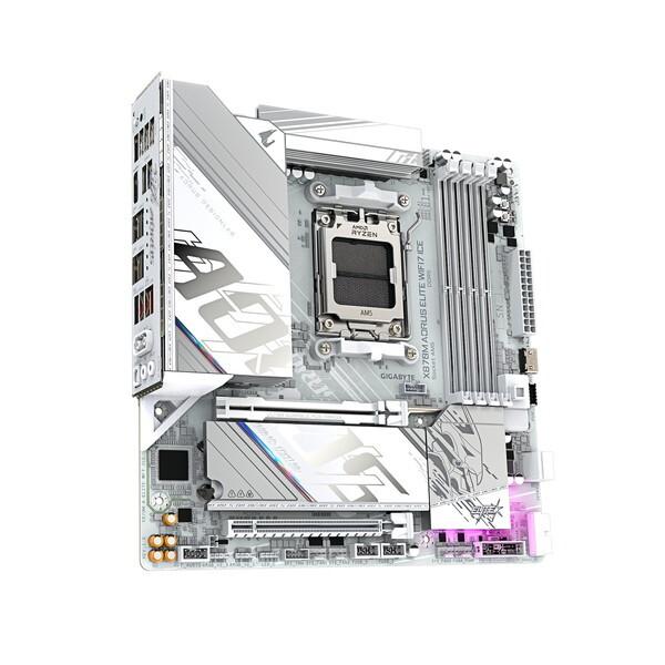 GIGABYTE X870M A ELITE WF7 ICE マザーボードの画像