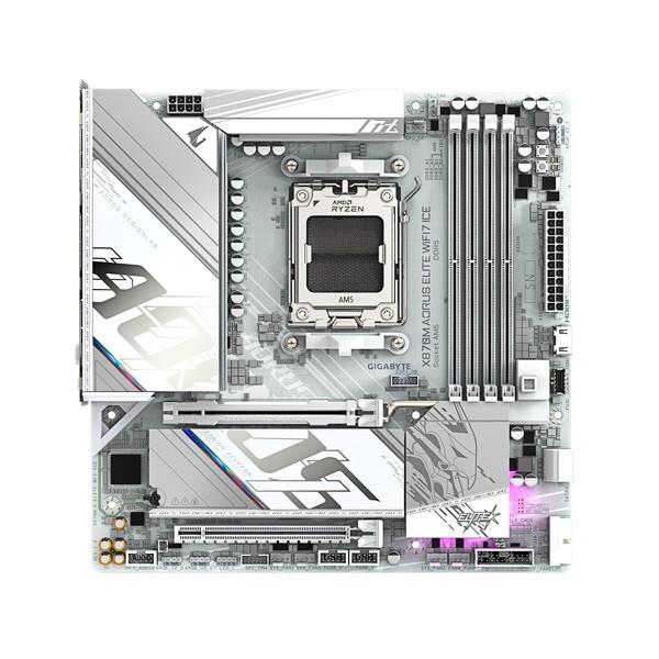 GIGABYTE X870M A ELITE WF7 ICE マザーボードの画像