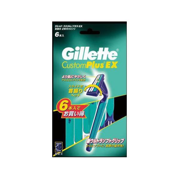 P＆G ジレット カミソリ カスタムプラスEX(首振式) 6本入 | P&G