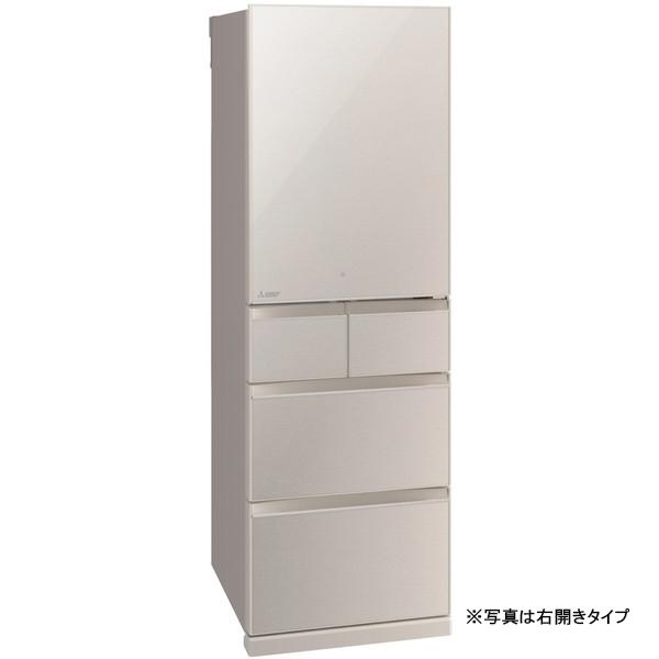 三菱（MITSUBISHI） 冷蔵庫 二人暮らし 455L 左開き グレイン