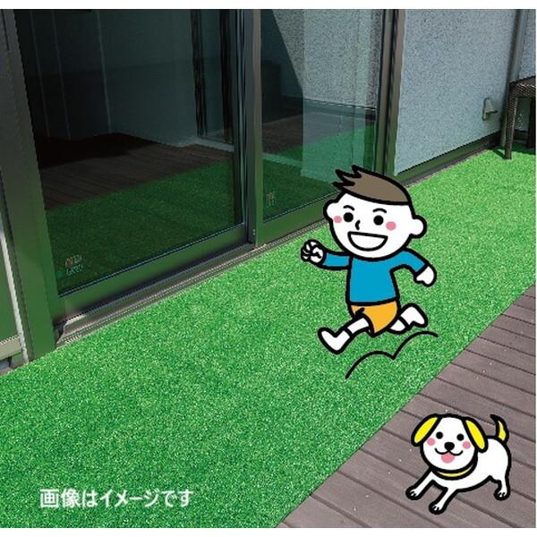 ワタナベ工業 WTF-600 人工芝 裏ラバー付き 約91cm幅×25m巻 メーカー直送_1