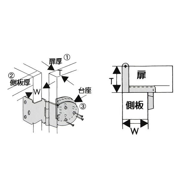 和気産業 if-033 鉄アングル丁番 仙徳 : XPRICE Yahoo!店 - 通販