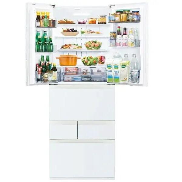 TOSHIBA GR-Y600FH (EW) 冷蔵庫 601L 2025年製 TOSHIBA 東芝 GR-Y600FH(EW) グランホワイト FHシリーズ 冷蔵庫 (601L